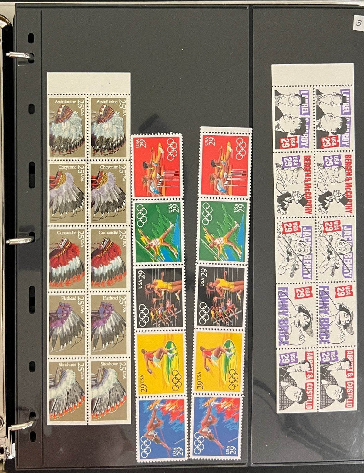 United States Strips, Plate Blocks, & Panes Stamp Collection Album MNH ZAYIX