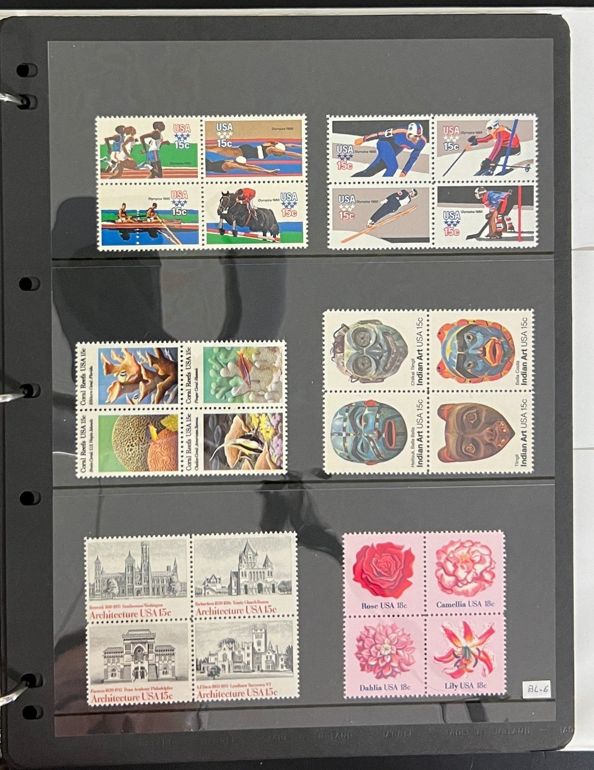 United States Strips, Plate Blocks, & Panes Stamp Collection Album MNH ZAYIX