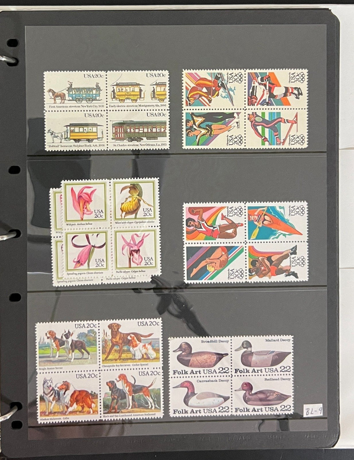 United States Strips, Plate Blocks, & Panes Stamp Collection Album MNH ZAYIX