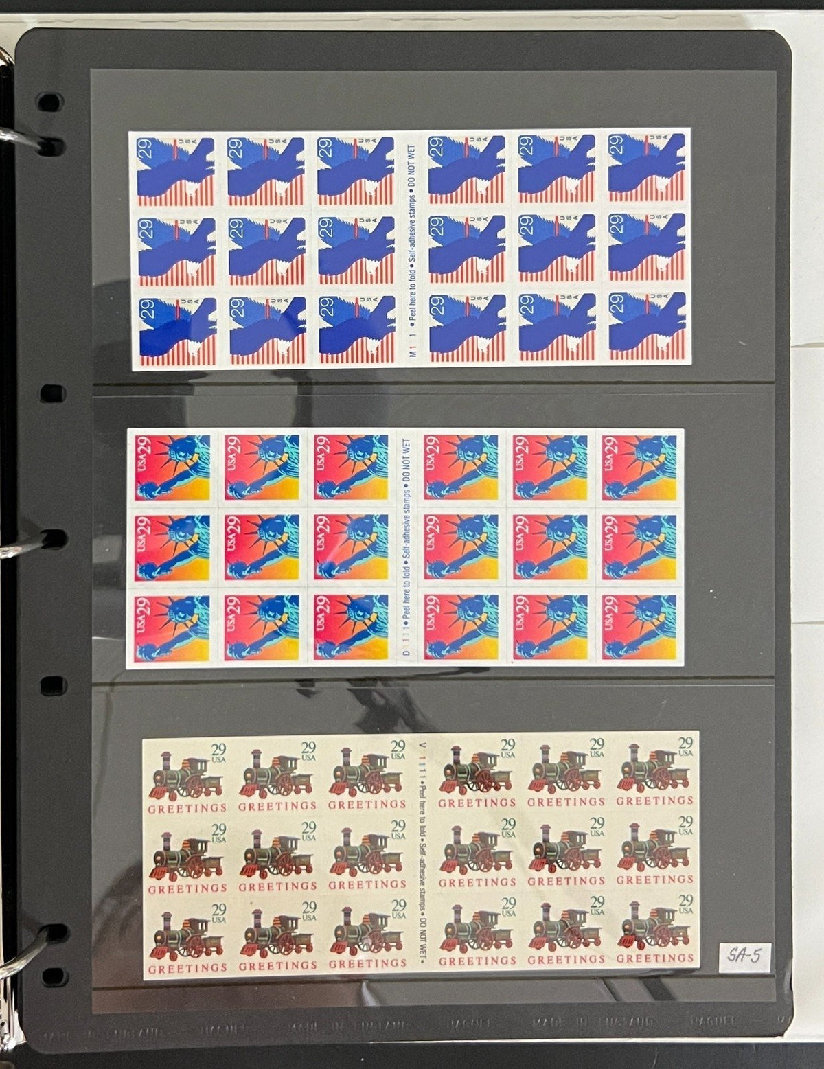 United States Strips, Plate Blocks, & Panes Stamp Collection Album MNH ZAYIX