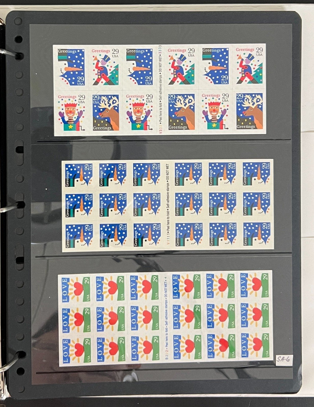 United States Strips, Plate Blocks, & Panes Stamp Collection Album MNH ZAYIX