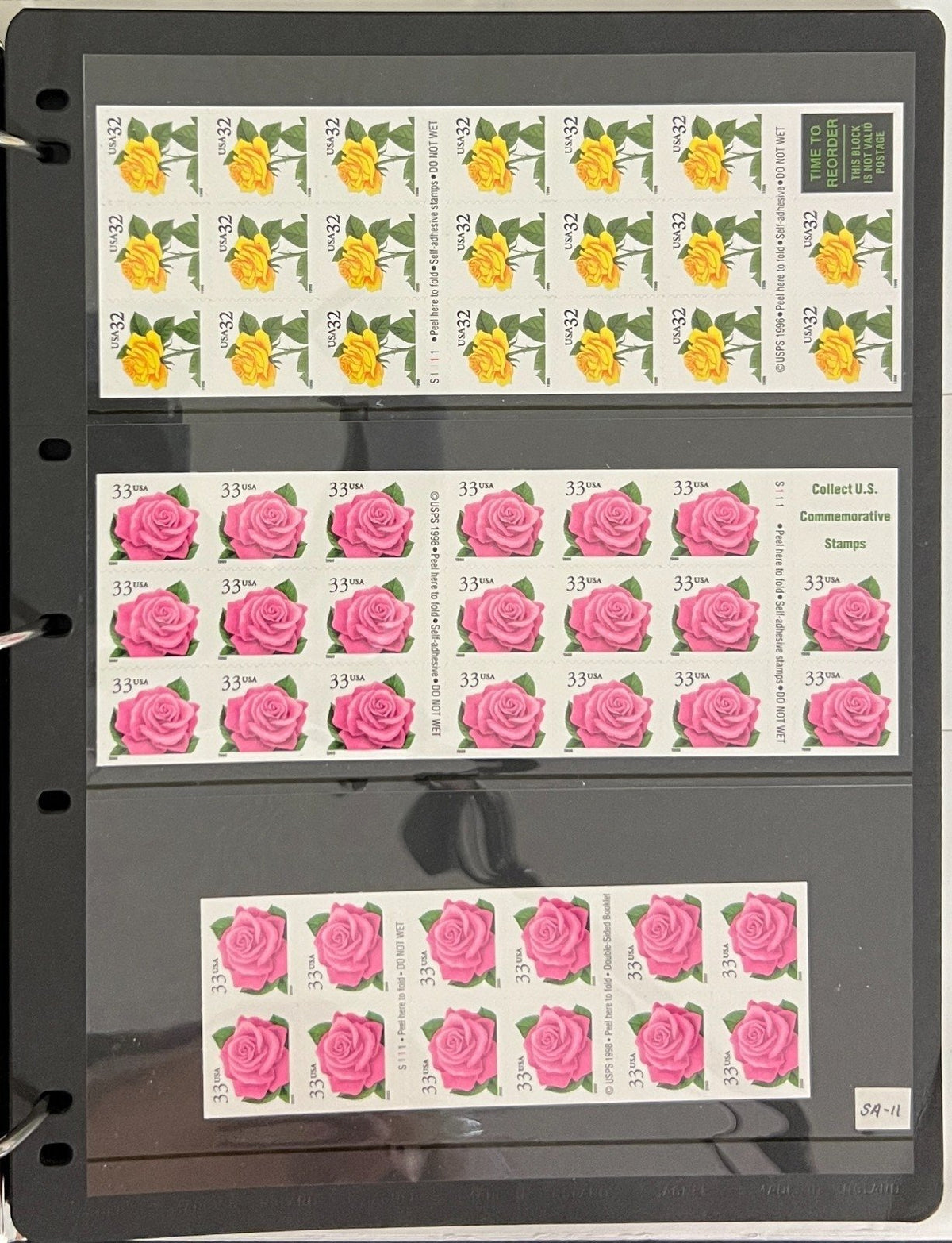 United States Strips, Plate Blocks, & Panes Stamp Collection Album MNH ZAYIX