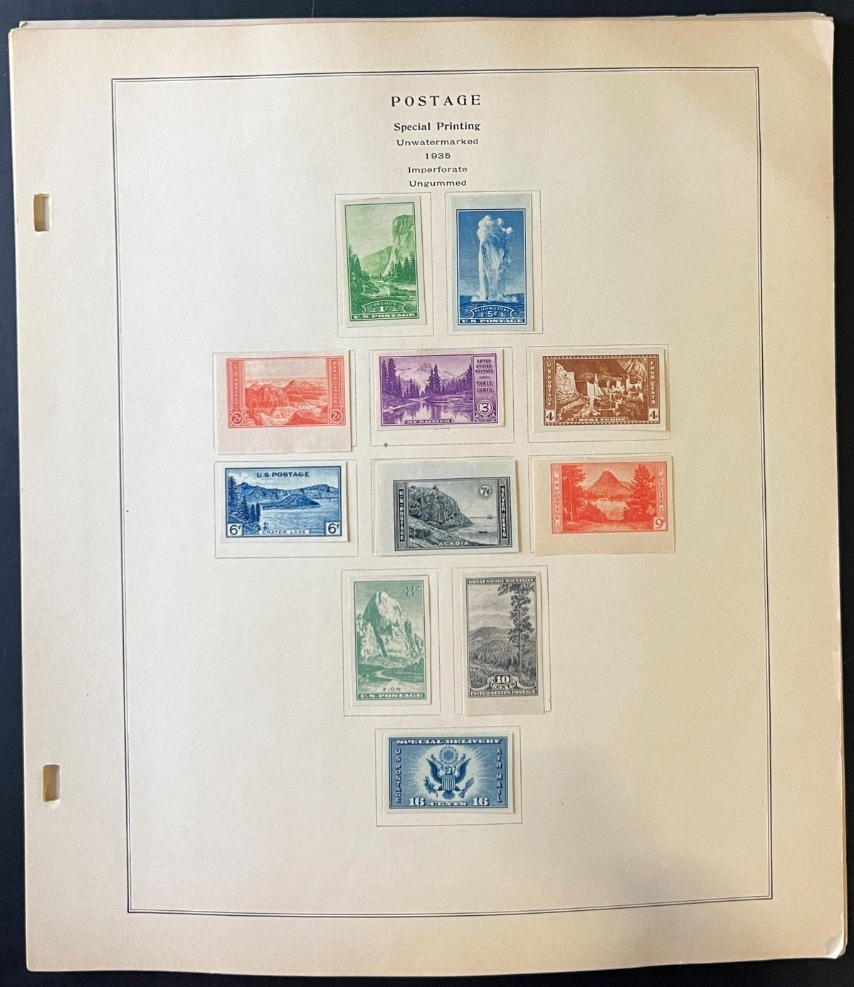 United States 1926-1935 Stamp Collection Album Pages ZAYIX