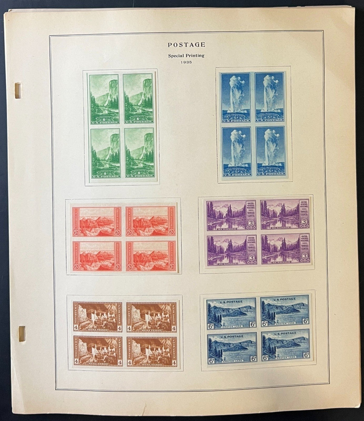 United States 1926-1935 Stamp Collection Album Pages ZAYIX
