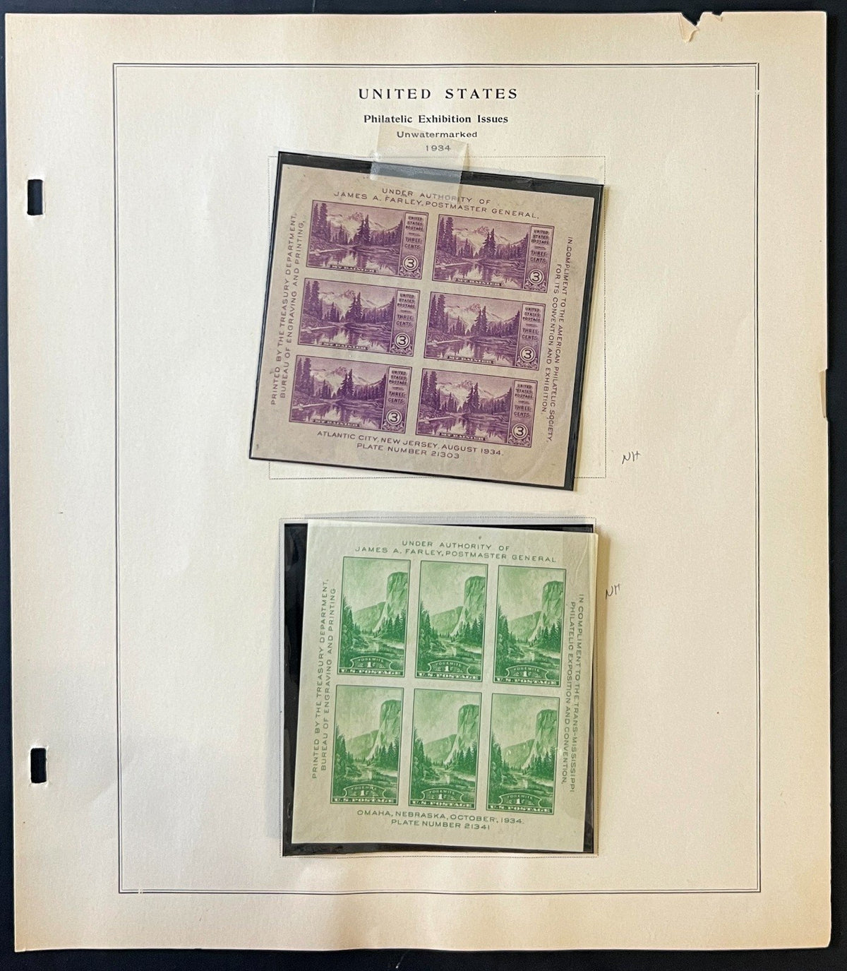 United States 1926-1935 Stamp Collection Album Pages ZAYIX