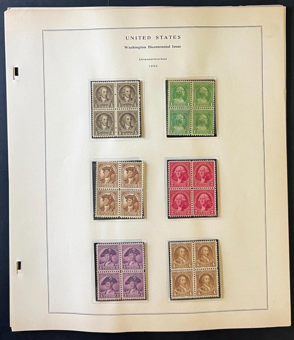 United States 1926-1935 Stamp Collection Album Pages ZAYIX