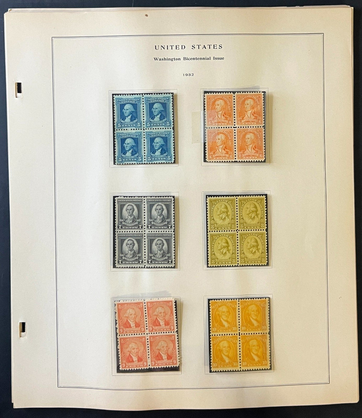 United States 1926-1935 Stamp Collection Album Pages ZAYIX