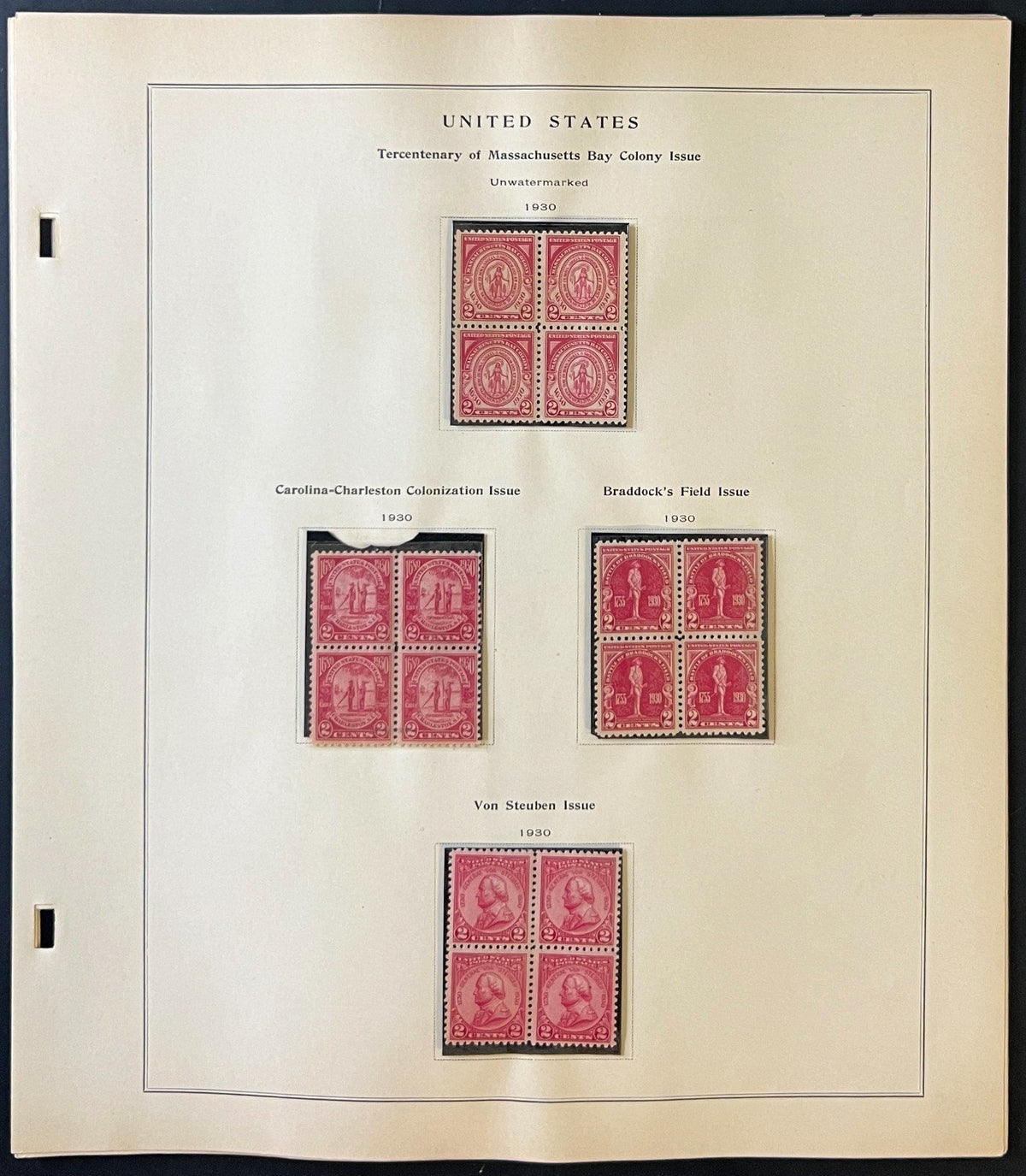 United States 1926-1935 Stamp Collection Album Pages ZAYIX