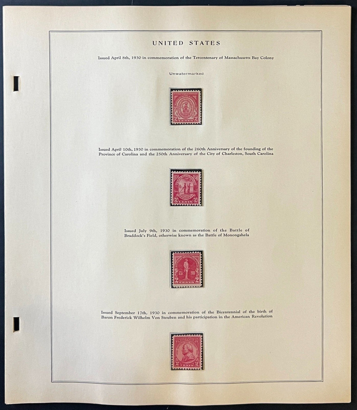 United States 1926-1935 Stamp Collection Album Pages ZAYIX