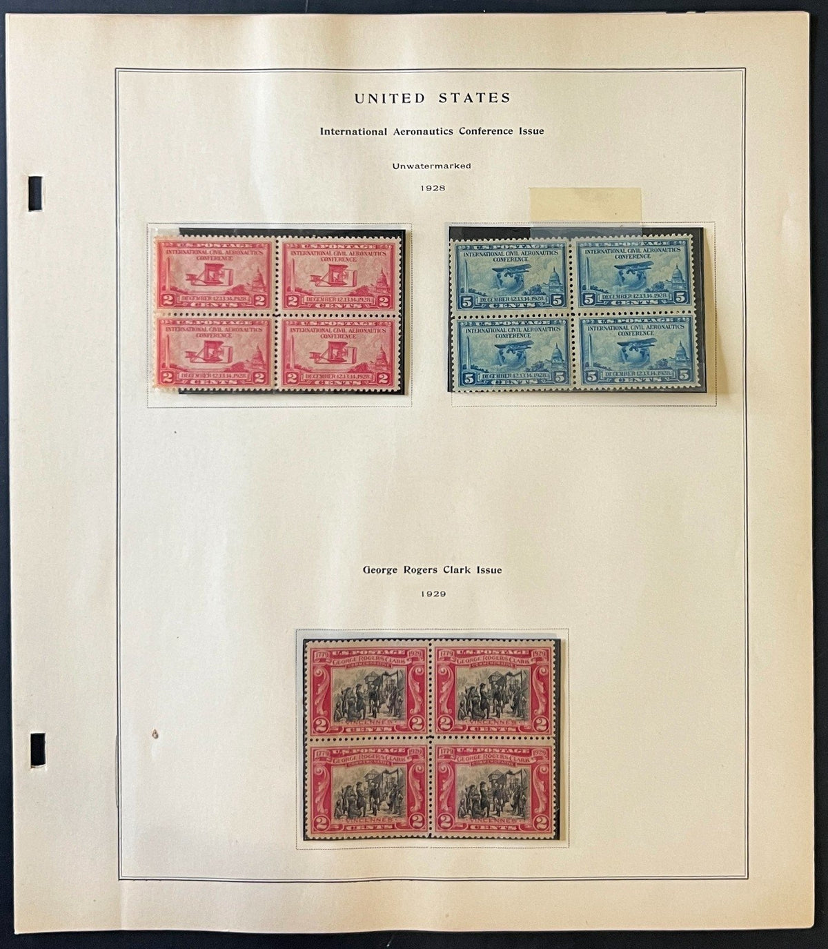United States 1926-1935 Stamp Collection Album Pages ZAYIX