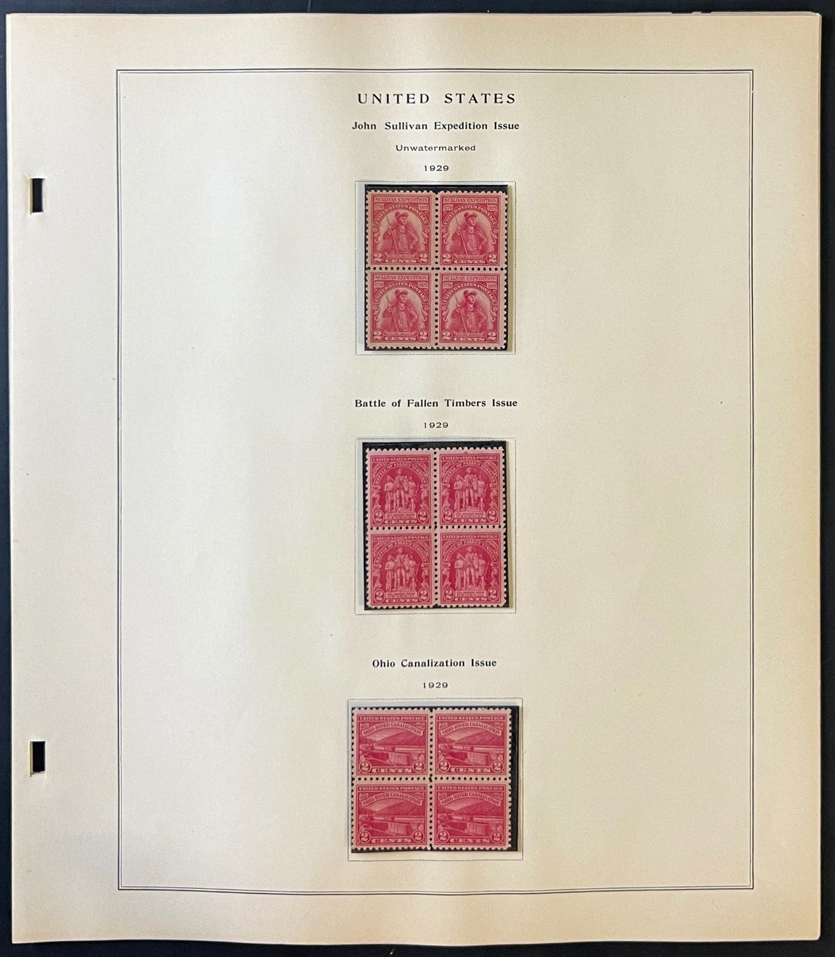 United States 1926-1935 Stamp Collection Album Pages ZAYIX