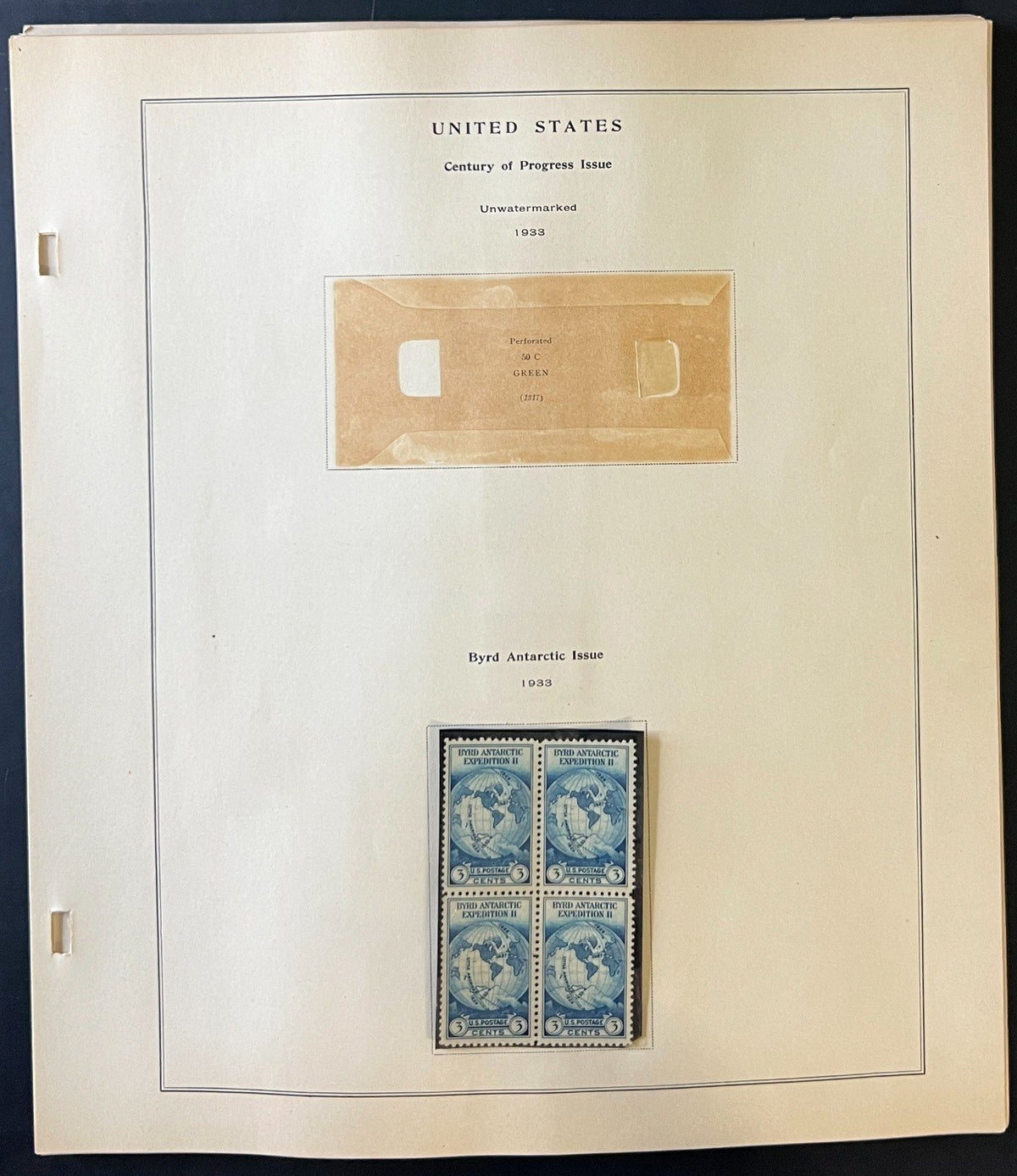 United States 1926-1935 Stamp Collection Album Pages ZAYIX