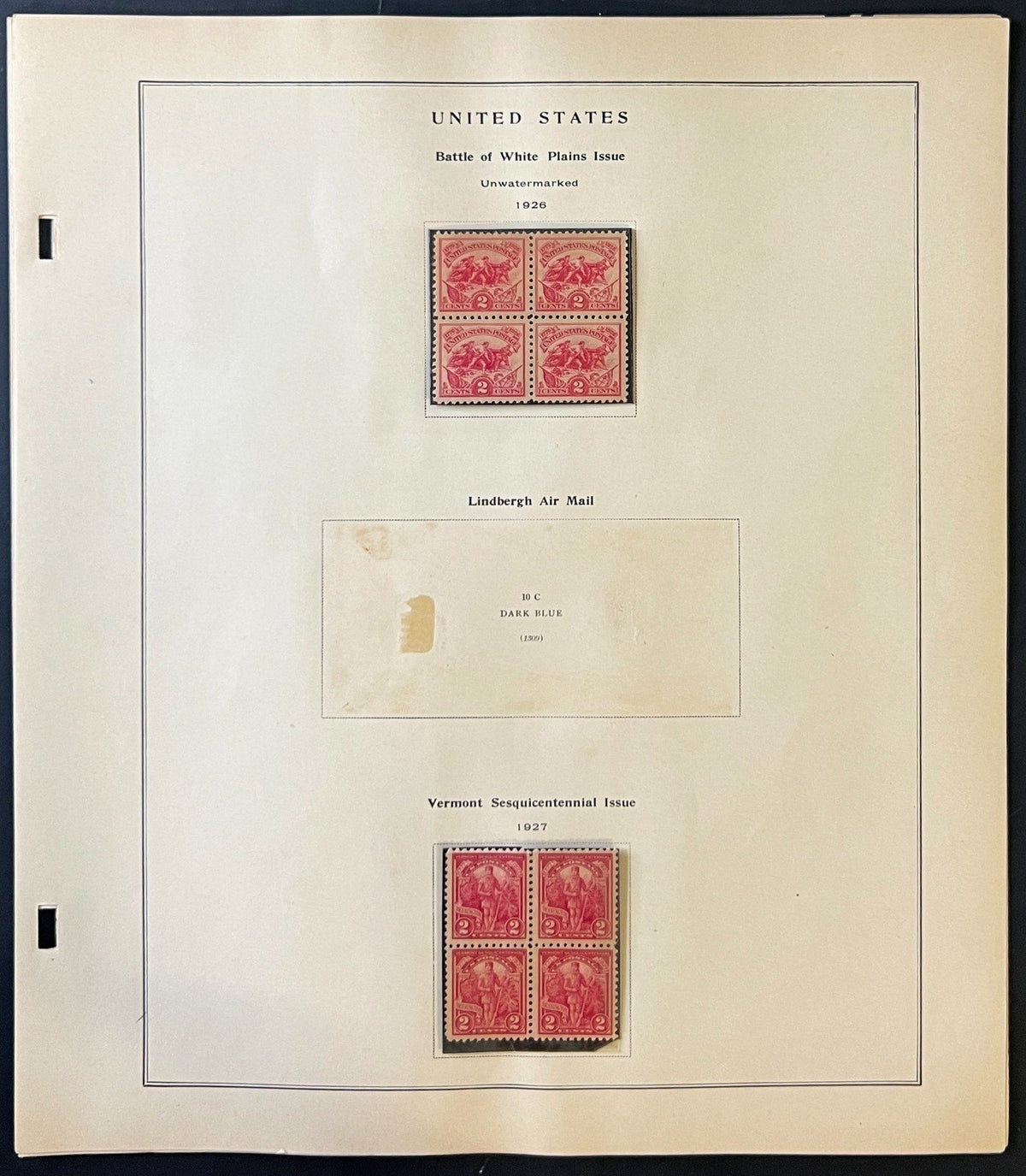 United States 1926-1935 Stamp Collection Album Pages ZAYIX