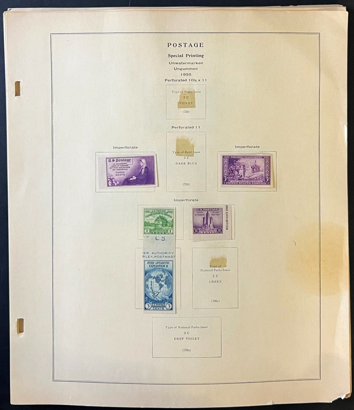 United States 1926-1935 Stamp Collection Album Pages ZAYIX