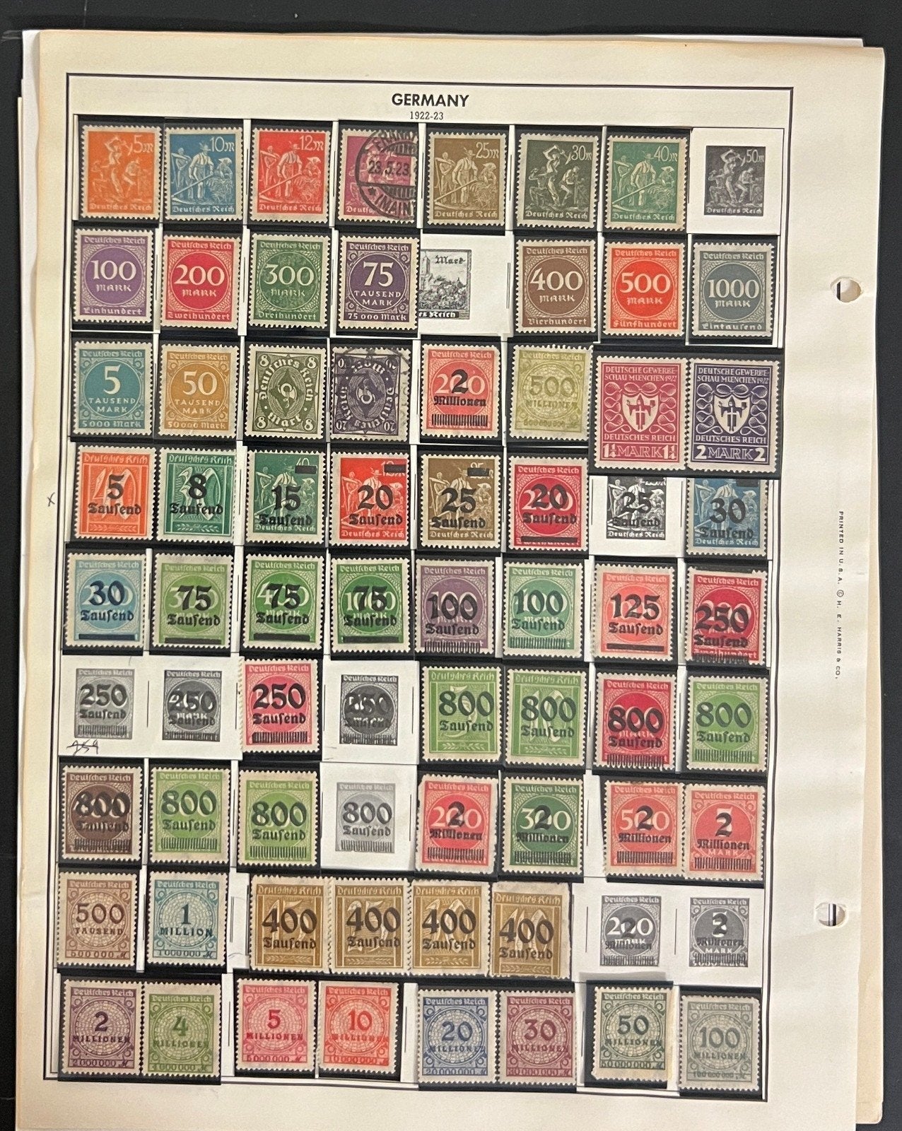 Germany, DDR, & German States Stamp Collection Album Pages Mint & Used ZAYIX