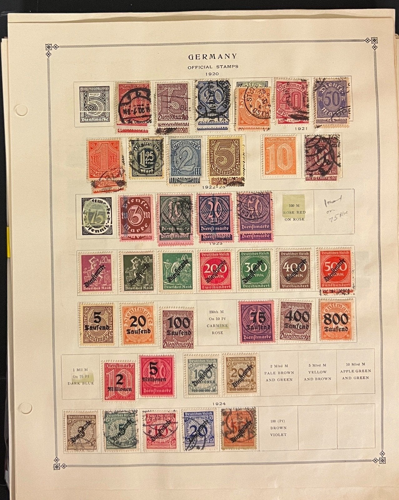 Germany, DDR, & German States Stamp Collection Album Pages Mint & Used ZAYIX