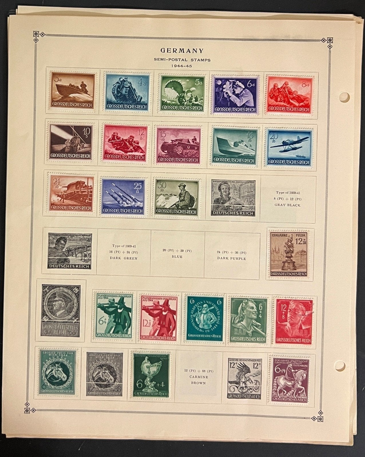 Germany, DDR, & German States Stamp Collection Album Pages Mint & Used ZAYIX