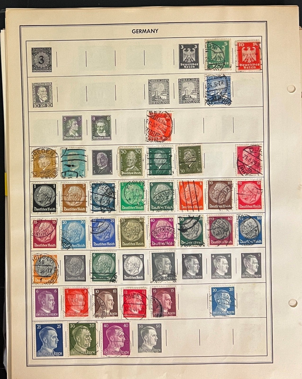 Germany, DDR, & German States Stamp Collection Album Pages Mint & Used ZAYIX