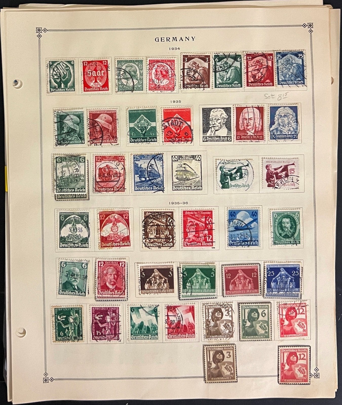 Germany, DDR, & German States Stamp Collection Album Pages Mint & Used ZAYIX