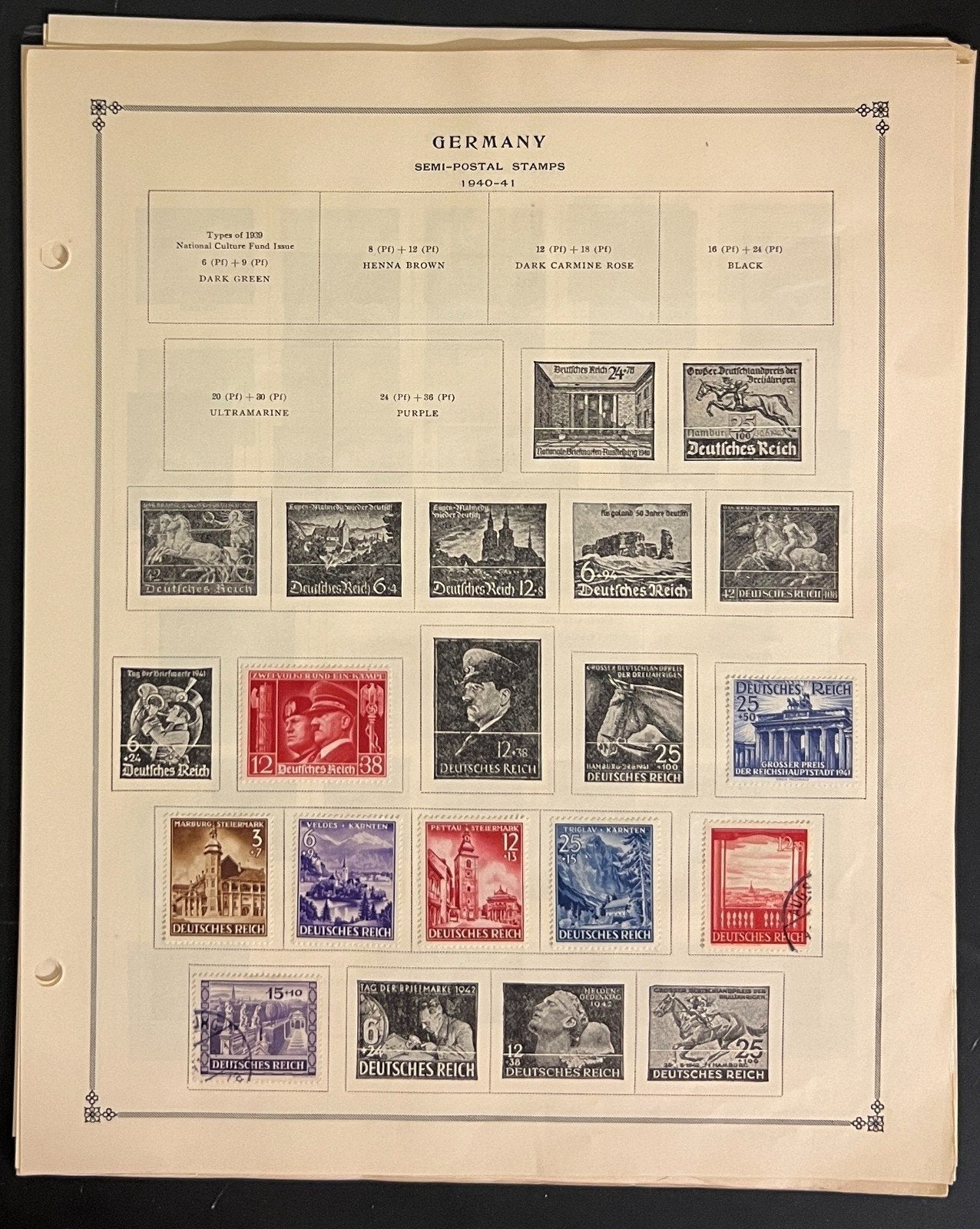 Germany, DDR, & German States Stamp Collection Album Pages Mint & Used ZAYIX