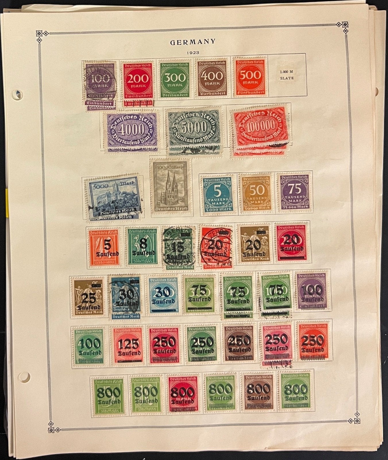 Germany, DDR, & German States Stamp Collection Album Pages Mint & Used ZAYIX