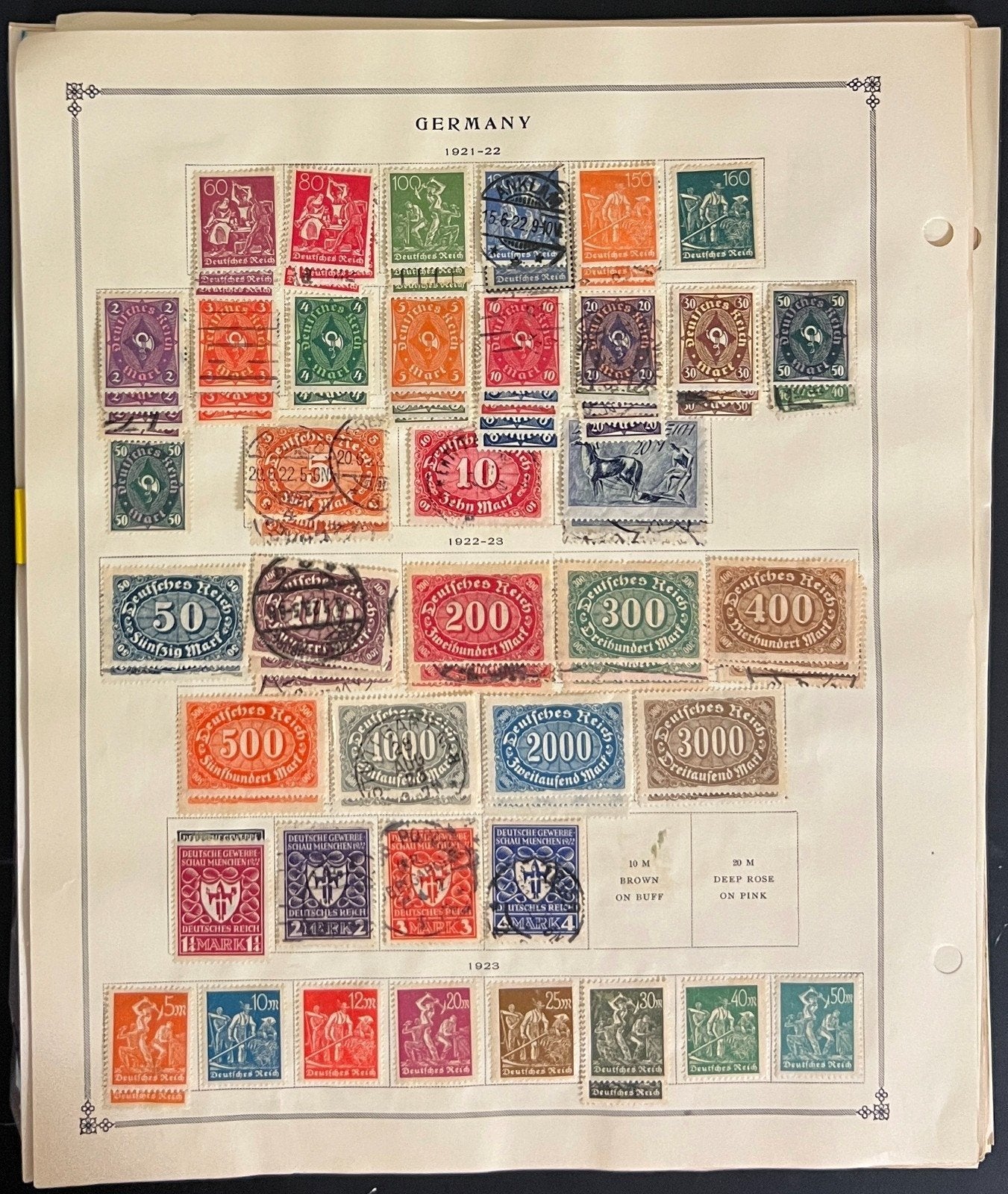 Germany, DDR, & German States Stamp Collection Album Pages Mint & Used ZAYIX