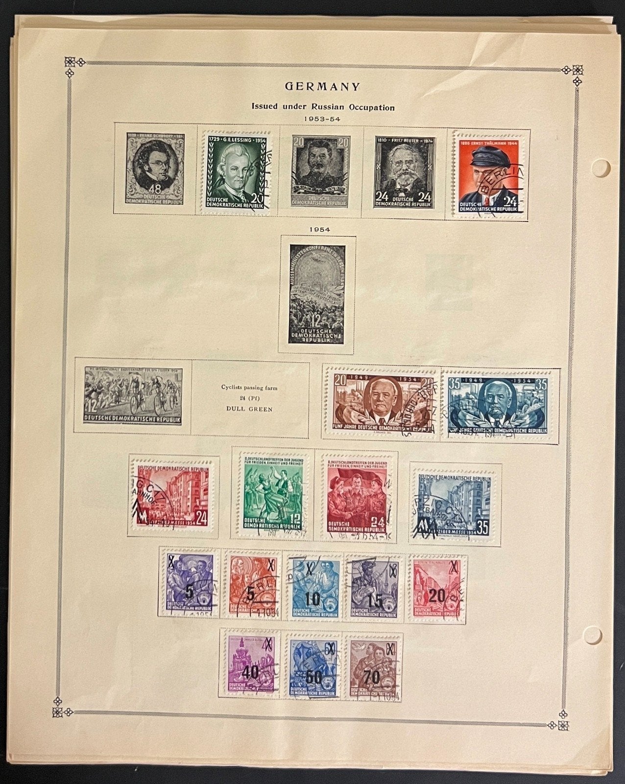 Germany, DDR, & German States Stamp Collection Album Pages Mint & Used ZAYIX