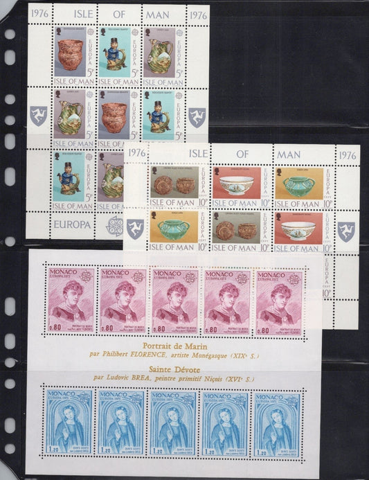 Europa Sheets & Sets Stamp Collection 13 Stock Pages MNH ZAYIX