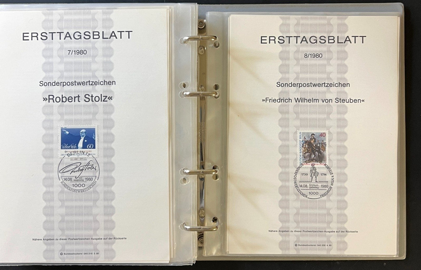 German First day Covers Collection 10 Album Lot Of FDCs 1974-1981 ZAYIX