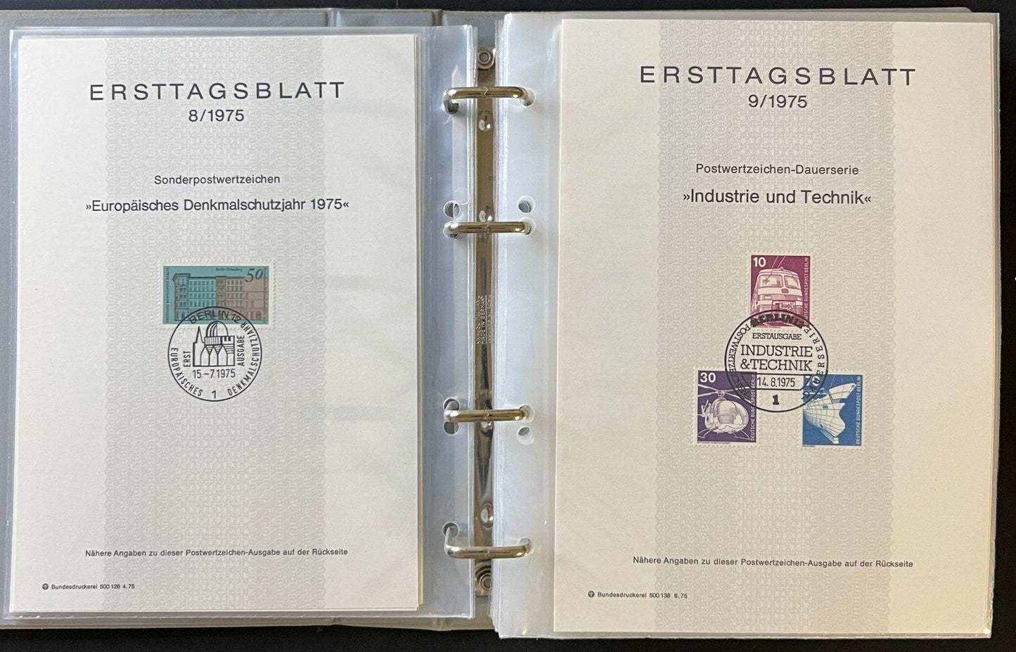 German First day Covers Collection 10 Album Lot Of FDCs 1974-1981 ZAYIX