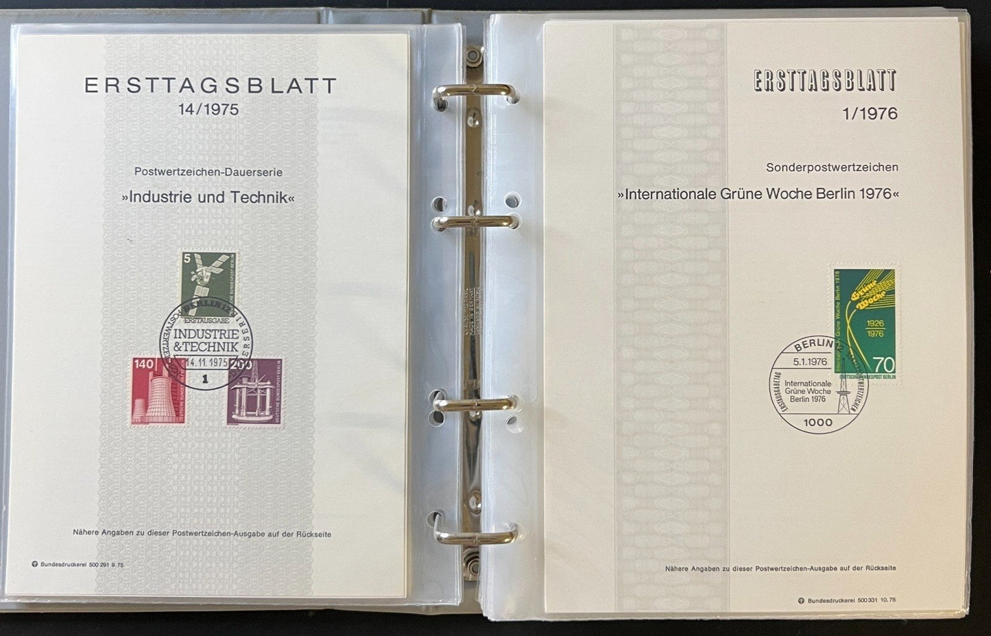 German First day Covers Collection 10 Album Lot Of FDCs 1974-1981 ZAYIX