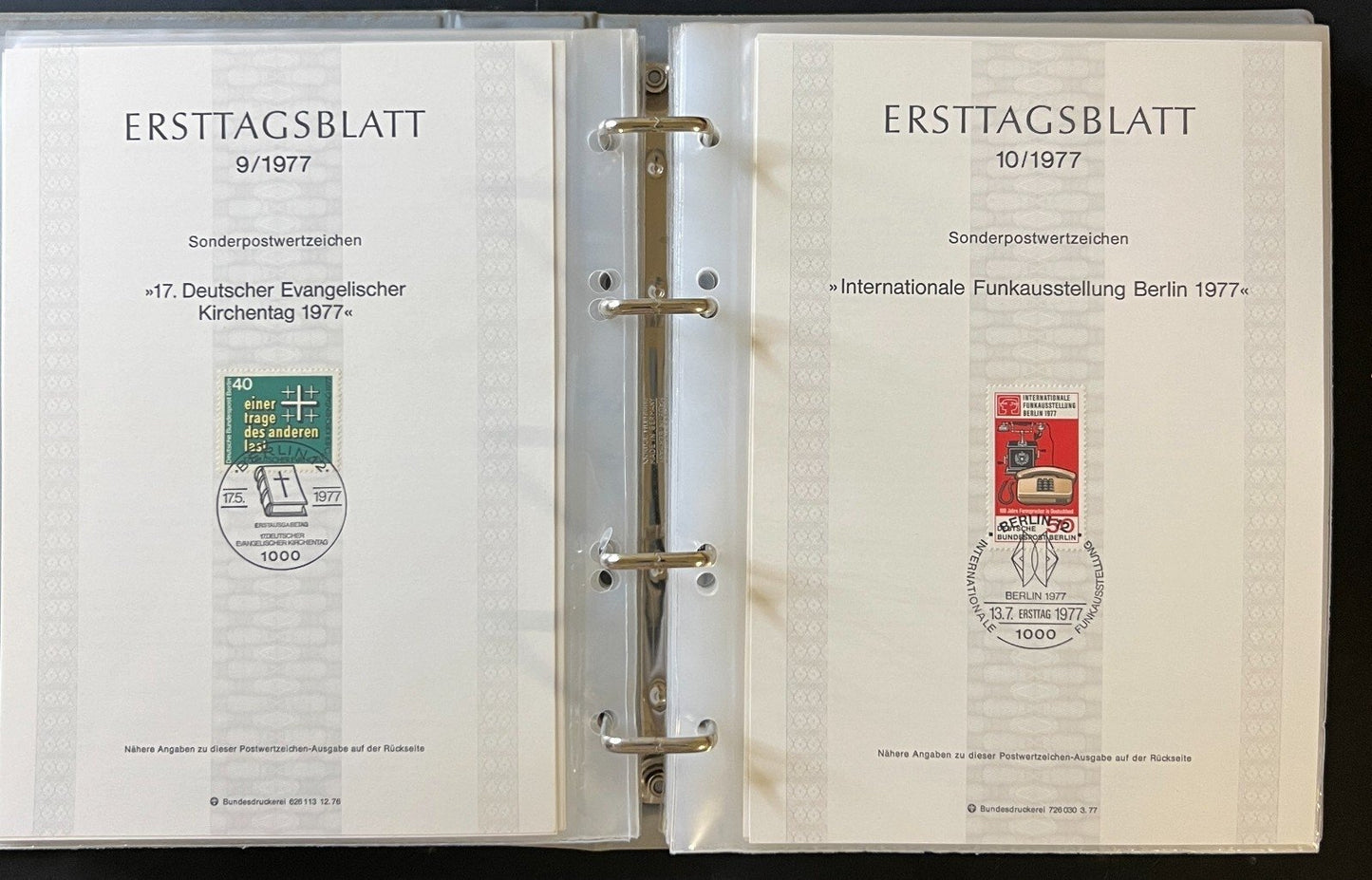 German First day Covers Collection 10 Album Lot Of FDCs 1974-1981 ZAYIX