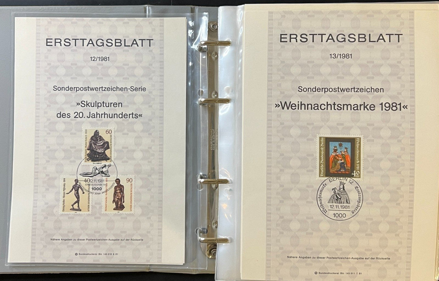 German First day Covers Collection 10 Album Lot Of FDCs 1974-1981 ZAYIX