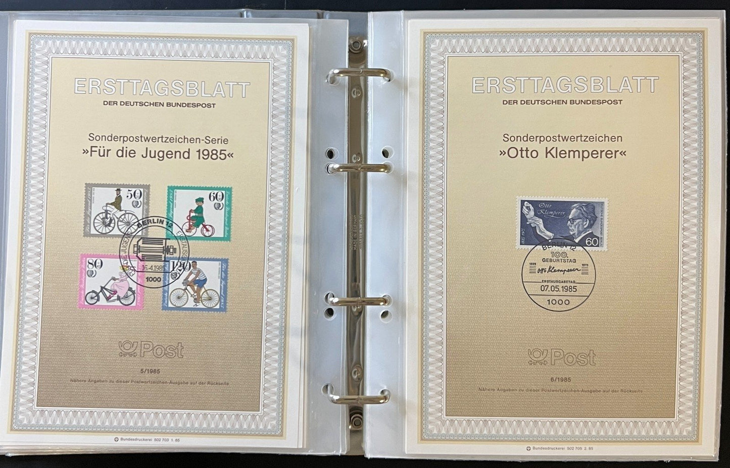 German First day Covers Collection 10 Album Lot Of FDCs 1974-1981 ZAYIX