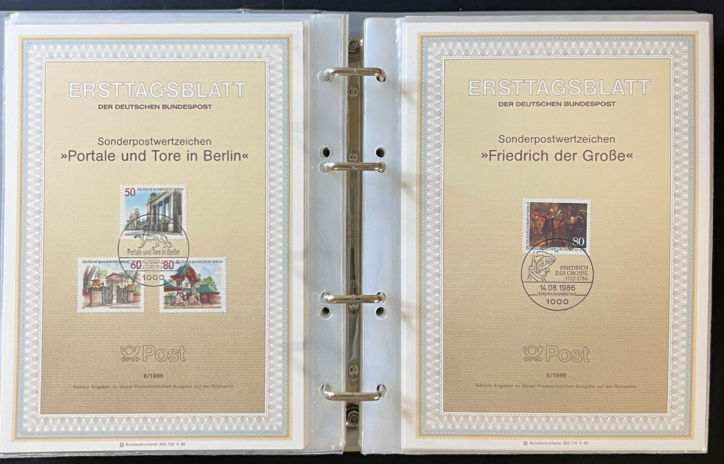 German First day Covers Collection 10 Album Lot Of FDCs 1974-1981 ZAYIX