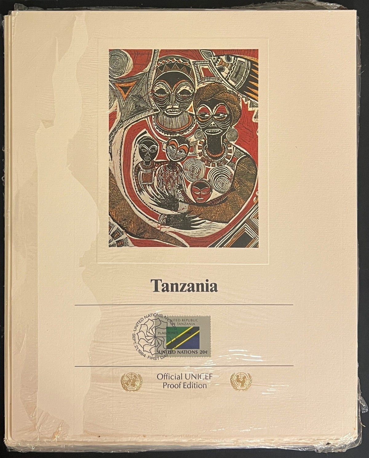 United Nations Official UNICEF Proof Edition Flags Of Nations Collection ZAYIX