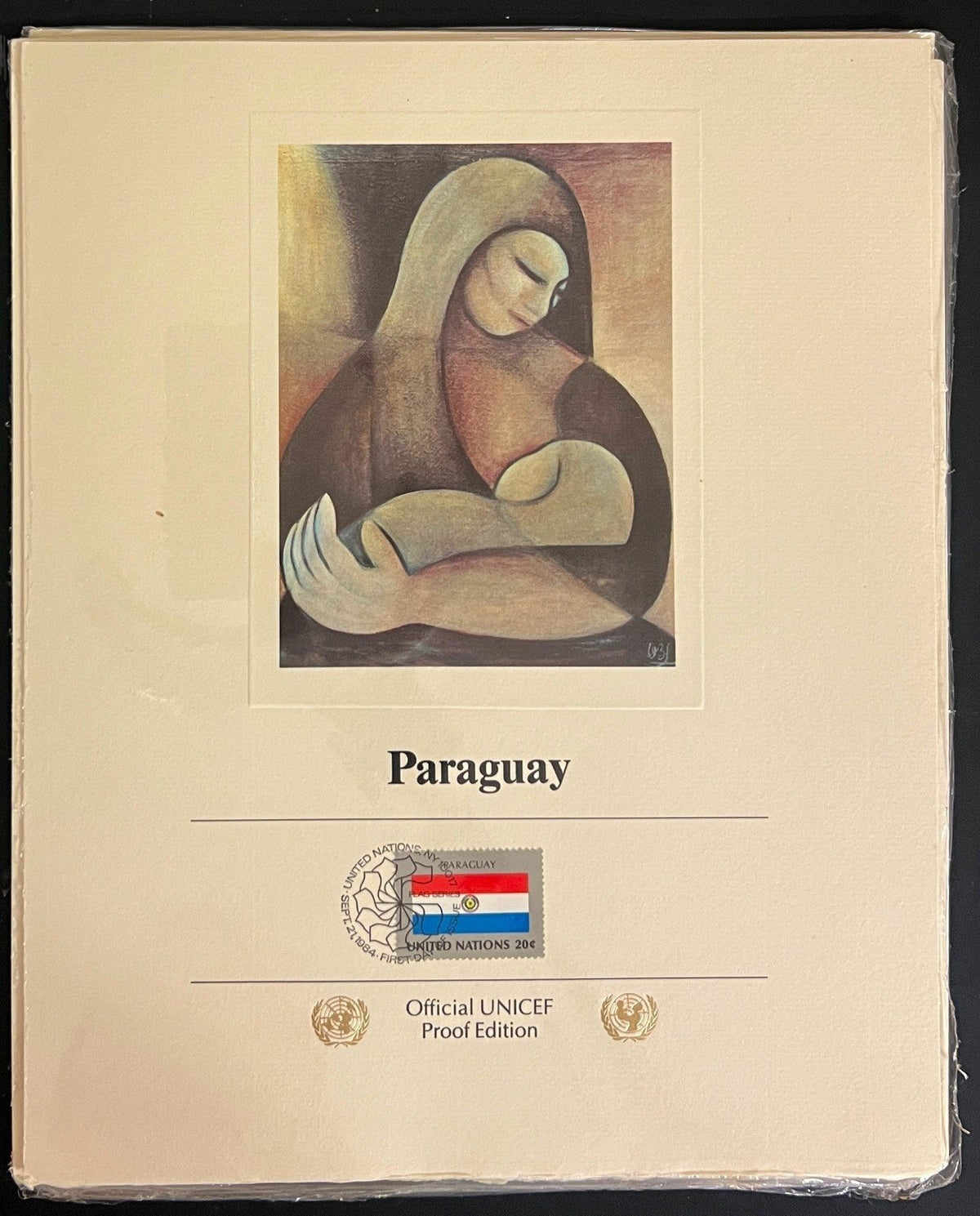 United Nations Official UNICEF Proof Edition Flags Of Nations Collection ZAYIX