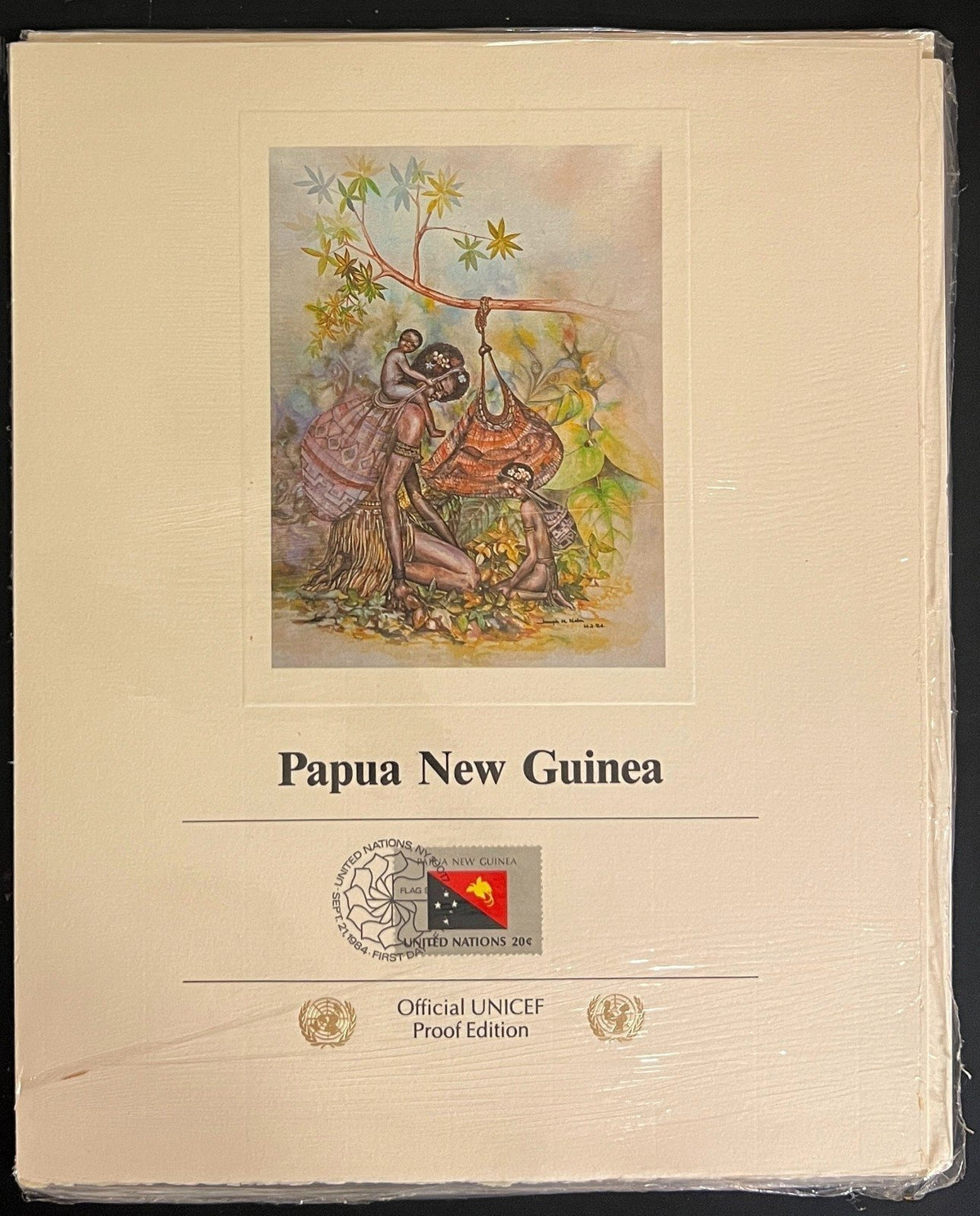 United Nations Official UNICEF Proof Edition Flags Of Nations Collection ZAYIX