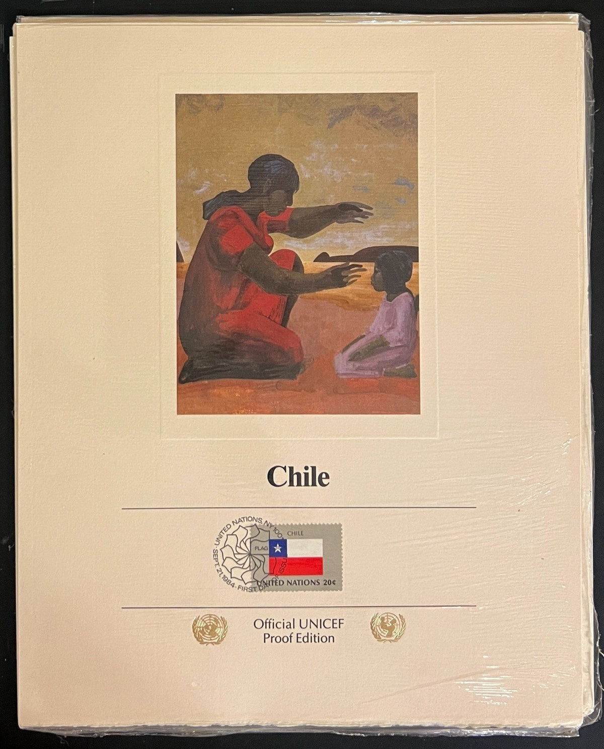 United Nations Official UNICEF Proof Edition Flags Of Nations Collection ZAYIX