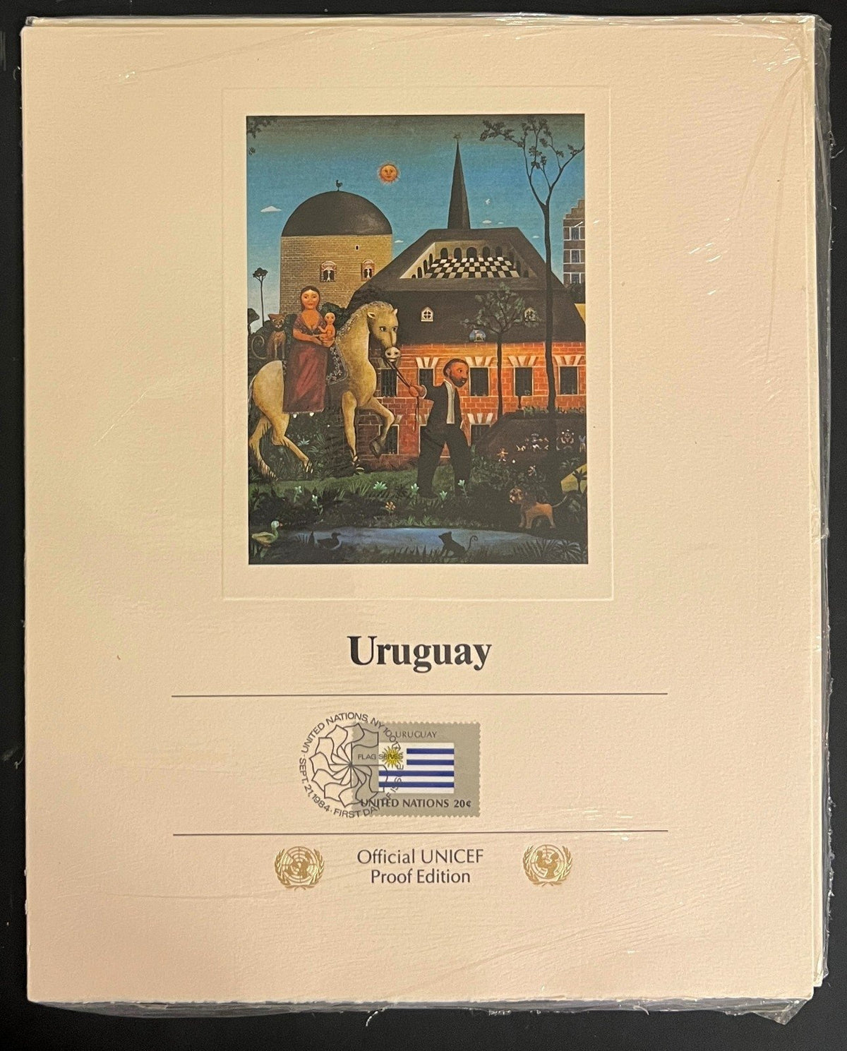 United Nations Official UNICEF Proof Edition Flags Of Nations Collection ZAYIX