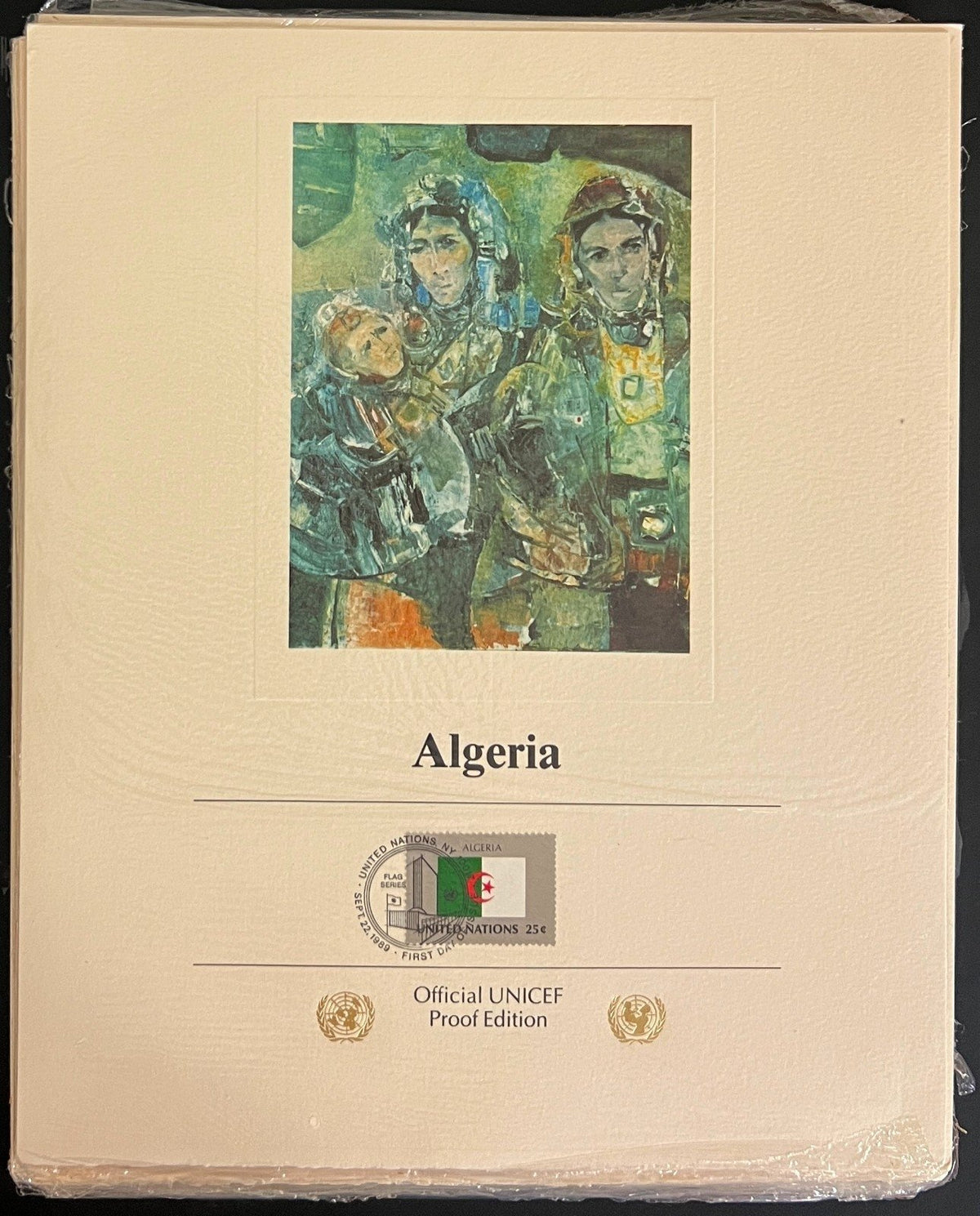 United Nations Official UNICEF Proof Edition Flags Of Nations Collection ZAYIX