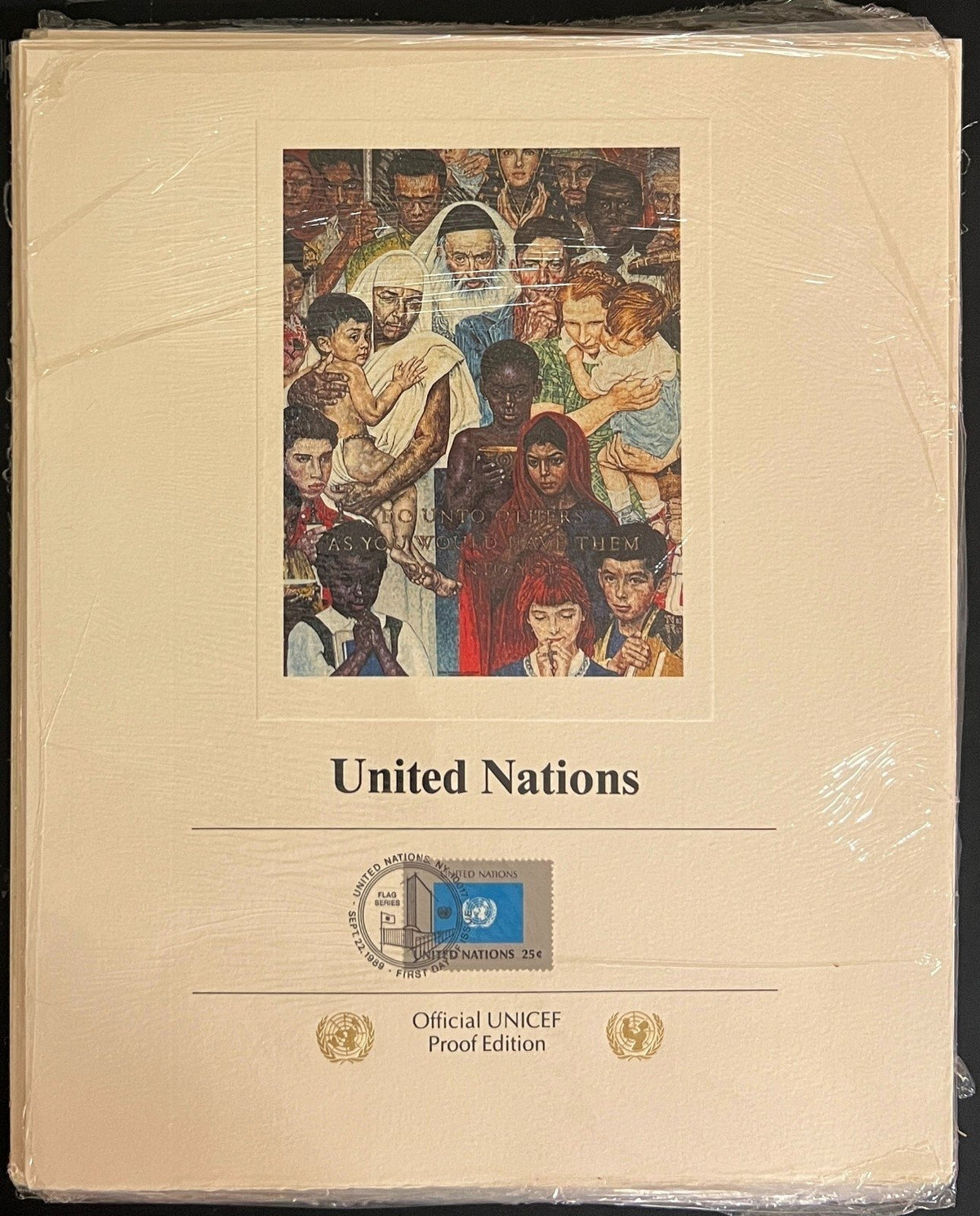 United Nations Official UNICEF Proof Edition Flags Of Nations Collection ZAYIX
