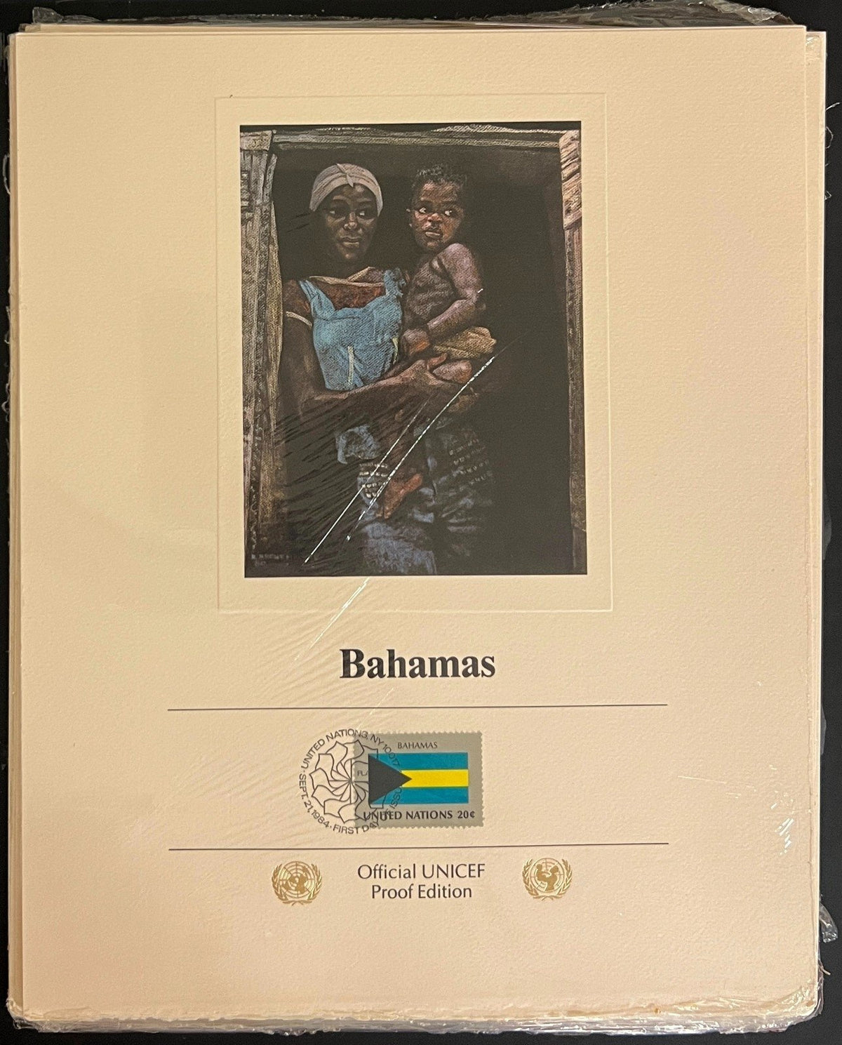 United Nations Official UNICEF Proof Edition Flags Of Nations Collection ZAYIX