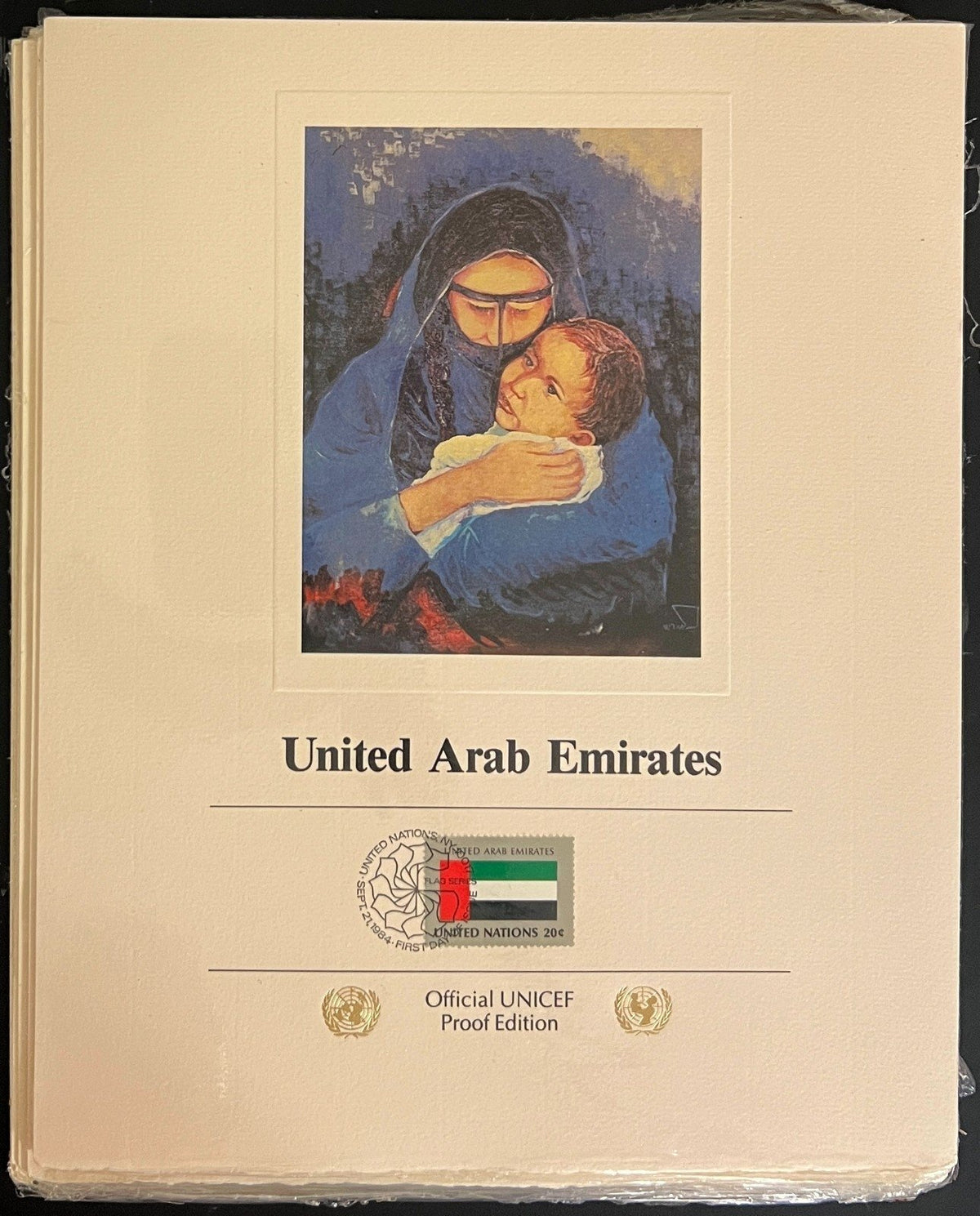 United Nations Official UNICEF Proof Edition Flags Of Nations Collection ZAYIX