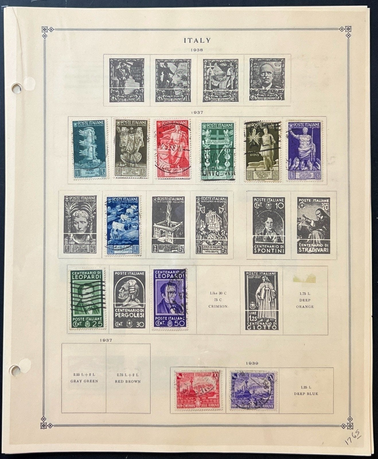 Italy Stamp Collection Album Pages Mint & Used 1932-1945 ZAYIX