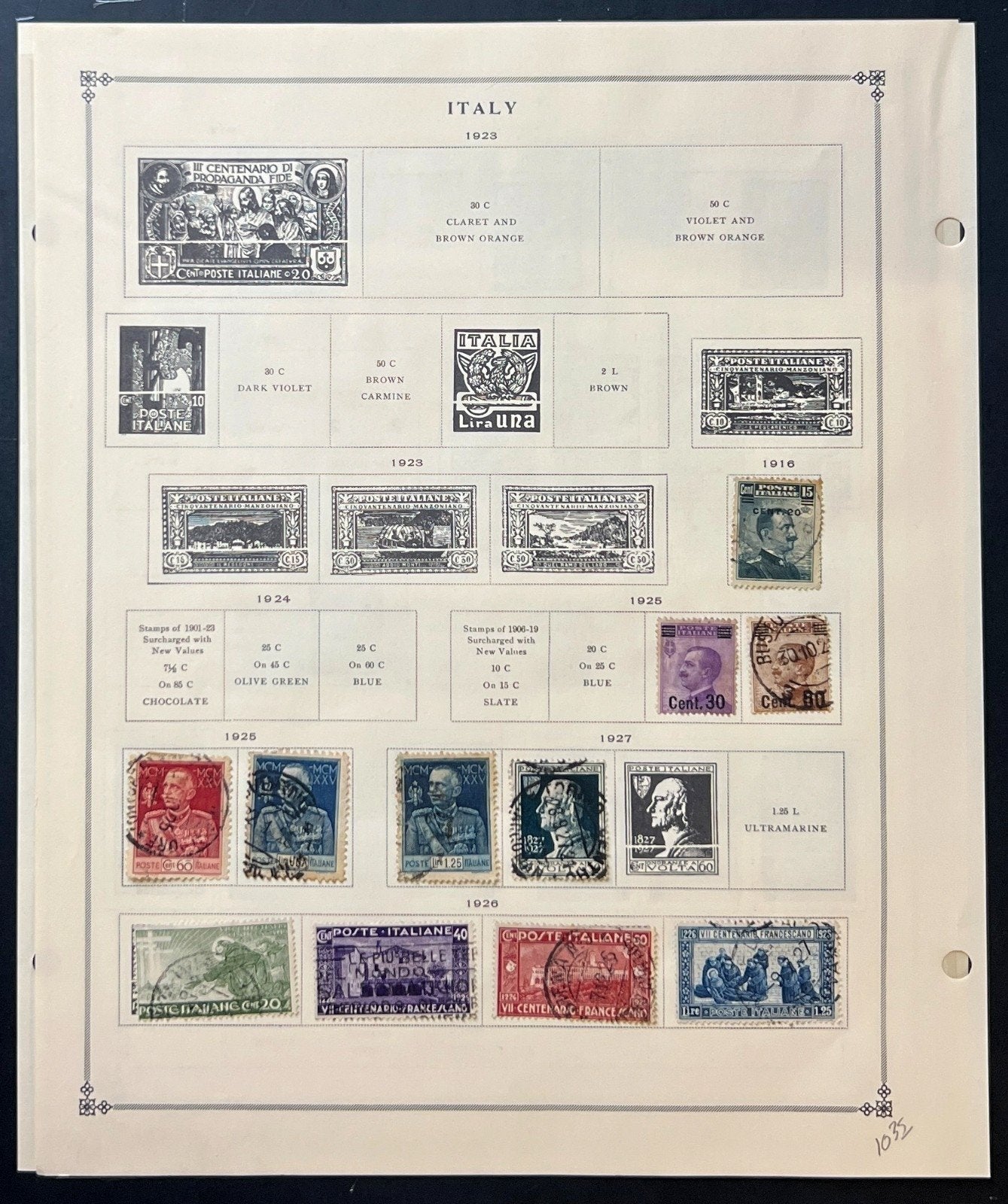 Italy Stamp Collection Album Pages Used 1863-1930 ZAYIX