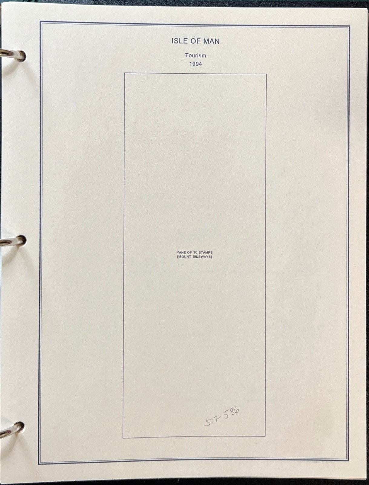 Isle Of Man Stamp Album Scott Specialty Binder Steiner Pages 1987-2005 ZAYIX