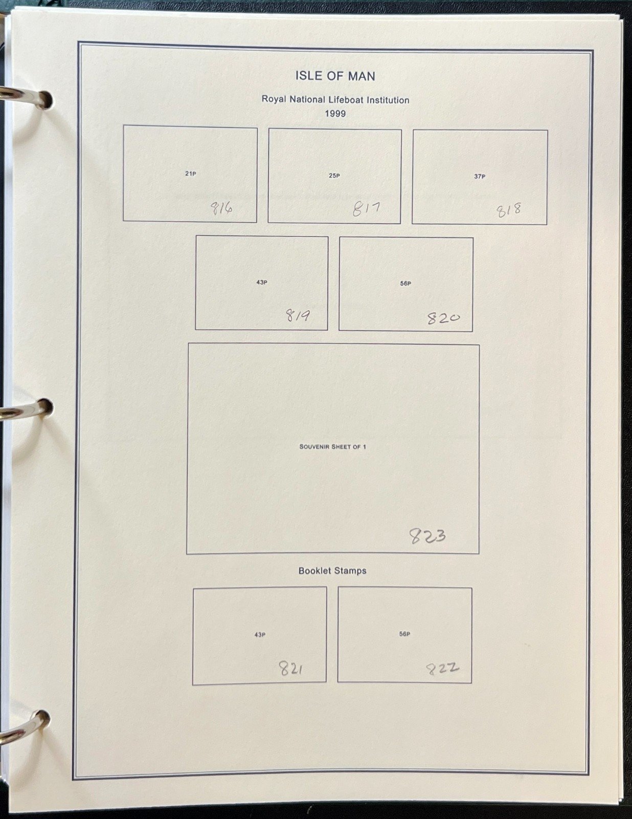 Isle Of Man Stamp Album Scott Specialty Binder Steiner Pages 1987-2005 ZAYIX