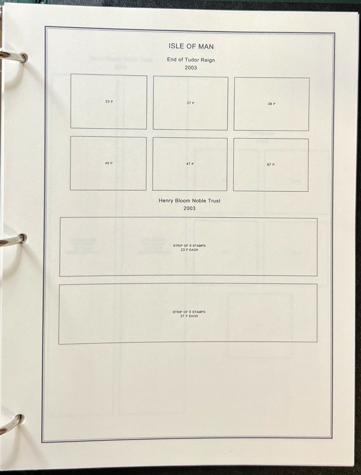Isle Of Man Stamp Album Scott Specialty Binder Steiner Pages 1987-2005 ZAYIX