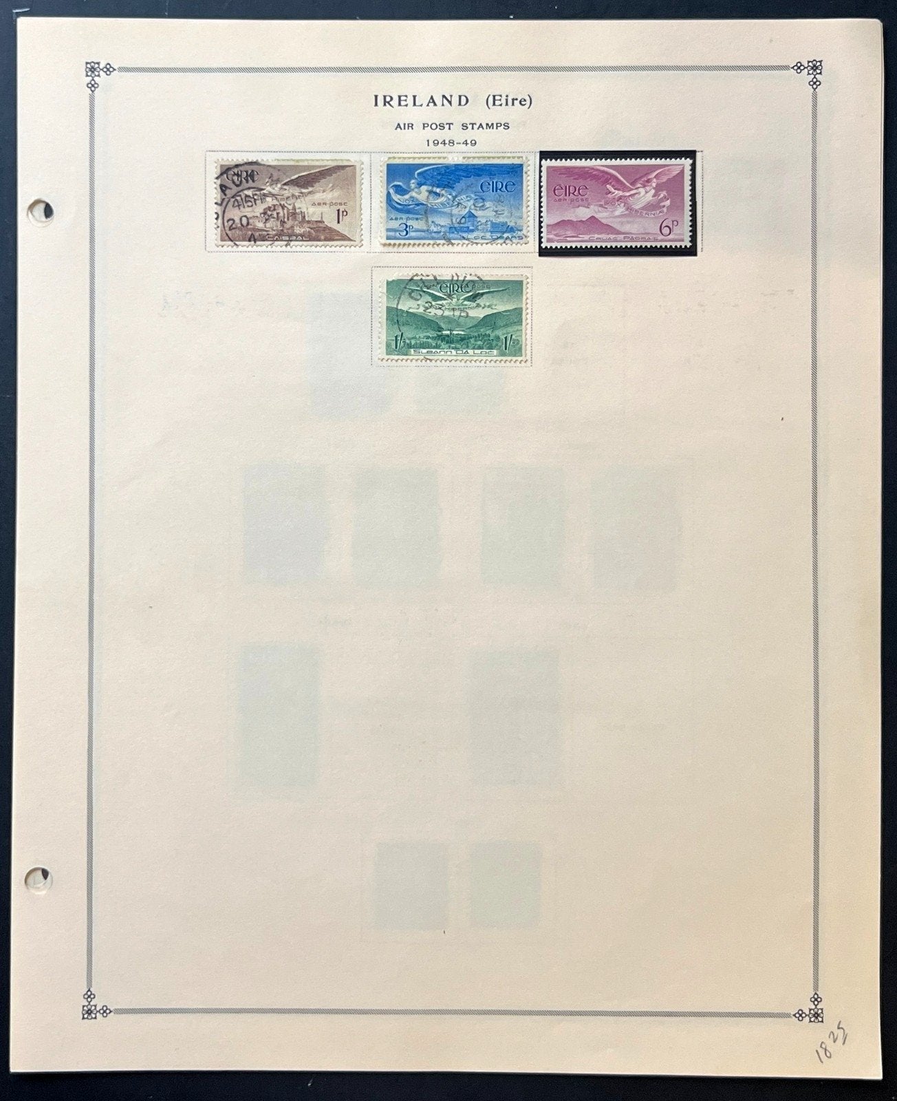 Ireland Stamp Collection Album Pages Used 1922-1982 ZAYIX
